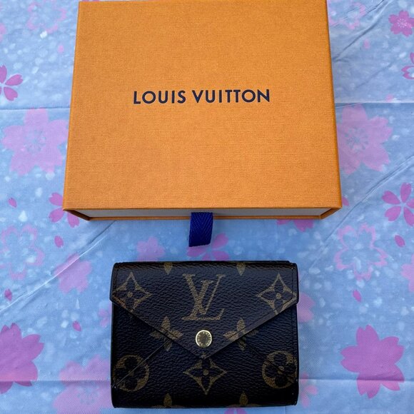 Louis Vuitton Portefeuille Celeste Tri-Fold Wallet - Brown & Pink - Picture 1 of 5